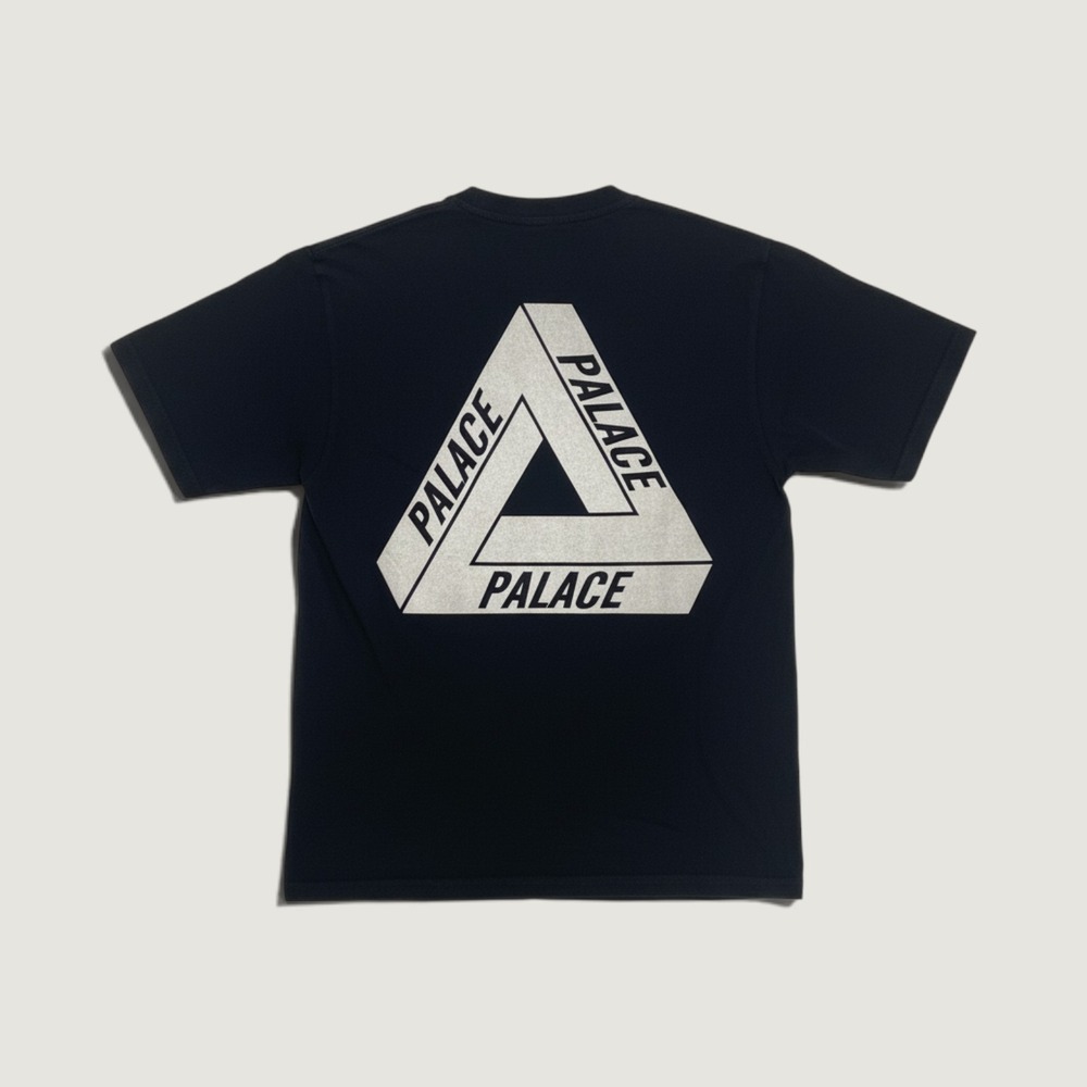 Palace T-Shirt Tri-Ferg Reflective 3M Logo Black Size Small